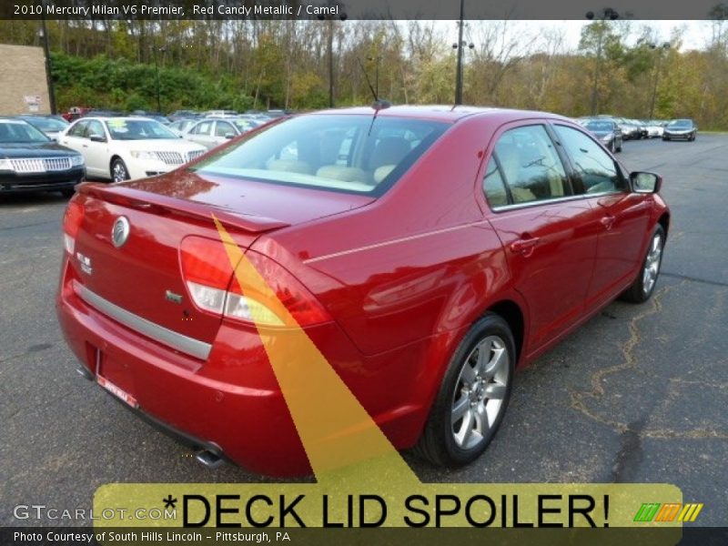 Red Candy Metallic / Camel 2010 Mercury Milan V6 Premier