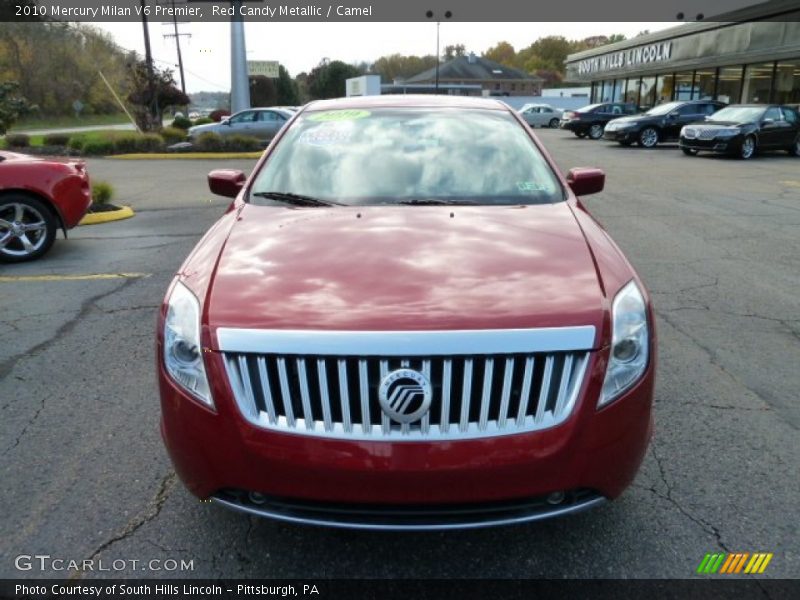 Red Candy Metallic / Camel 2010 Mercury Milan V6 Premier