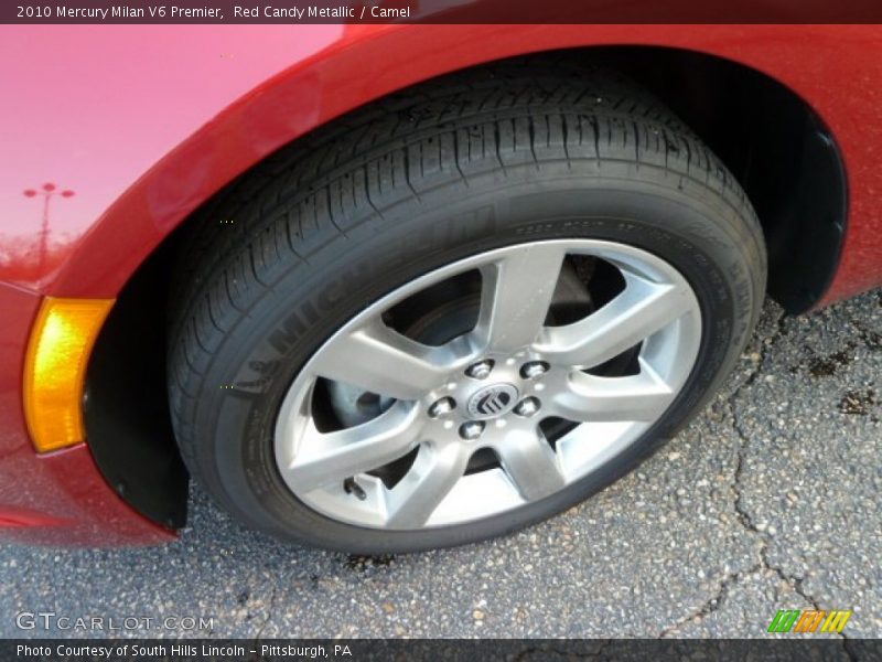 Red Candy Metallic / Camel 2010 Mercury Milan V6 Premier