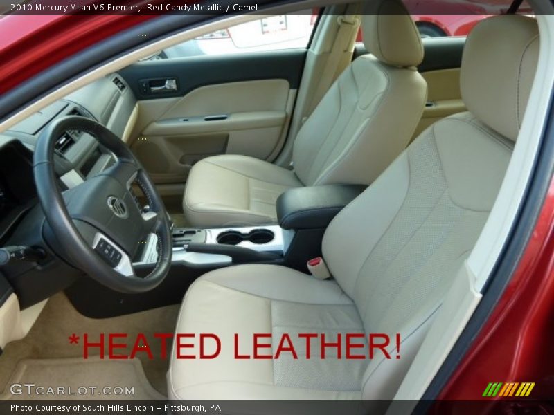 Red Candy Metallic / Camel 2010 Mercury Milan V6 Premier