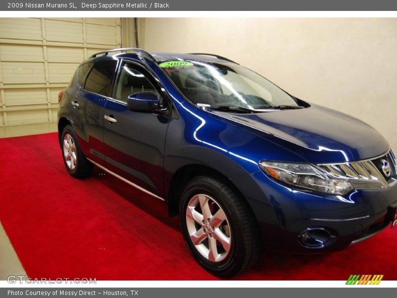 Deep Sapphire Metallic / Black 2009 Nissan Murano SL