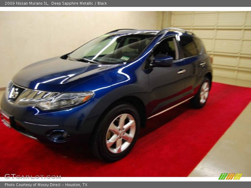 Deep Sapphire Metallic / Black 2009 Nissan Murano SL