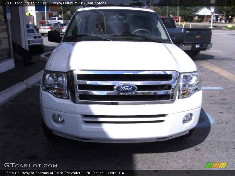 White Platinum Tri-Coat / Stone 2011 Ford Expedition XLT