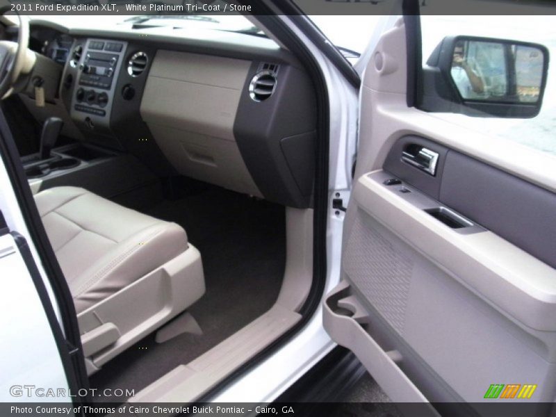 White Platinum Tri-Coat / Stone 2011 Ford Expedition XLT