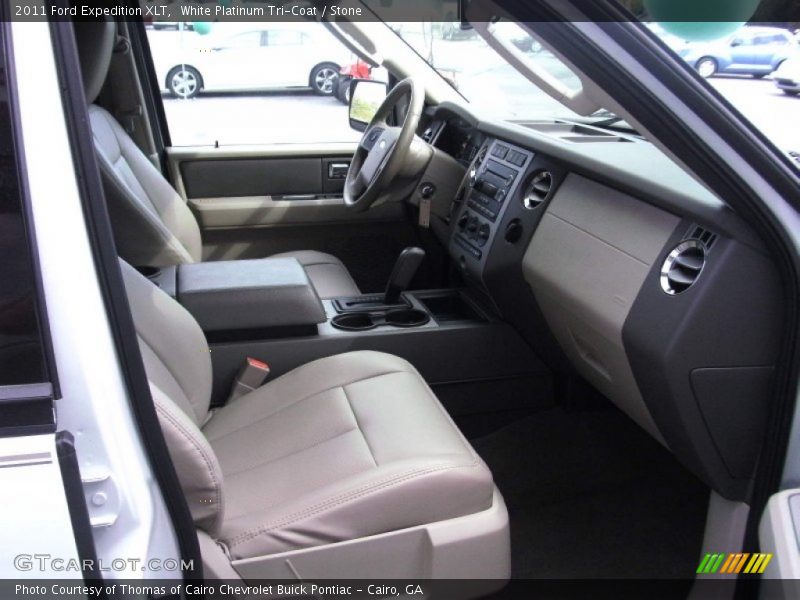 White Platinum Tri-Coat / Stone 2011 Ford Expedition XLT