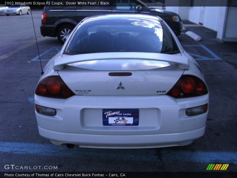 Dover White Pearl / Black 2002 Mitsubishi Eclipse RS Coupe