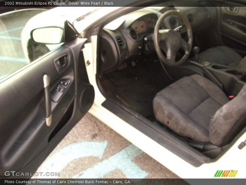 Dover White Pearl / Black 2002 Mitsubishi Eclipse RS Coupe