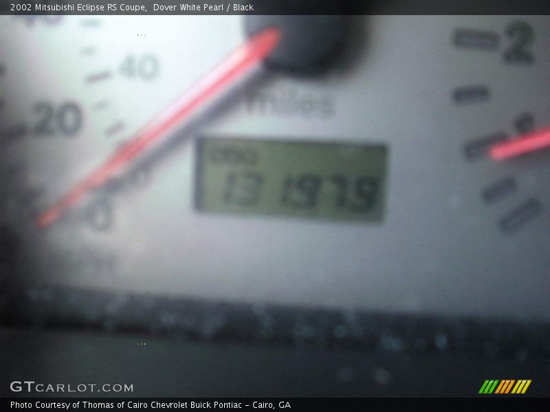 Dover White Pearl / Black 2002 Mitsubishi Eclipse RS Coupe
