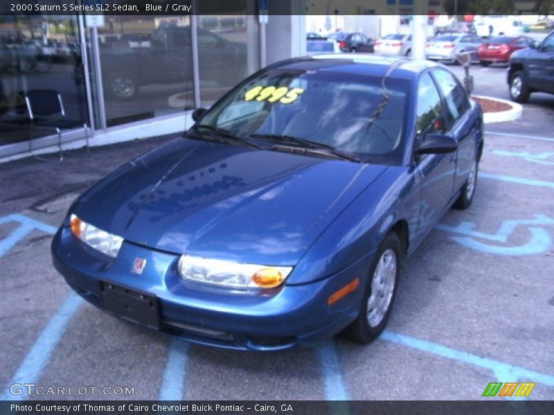 Blue / Gray 2000 Saturn S Series SL2 Sedan