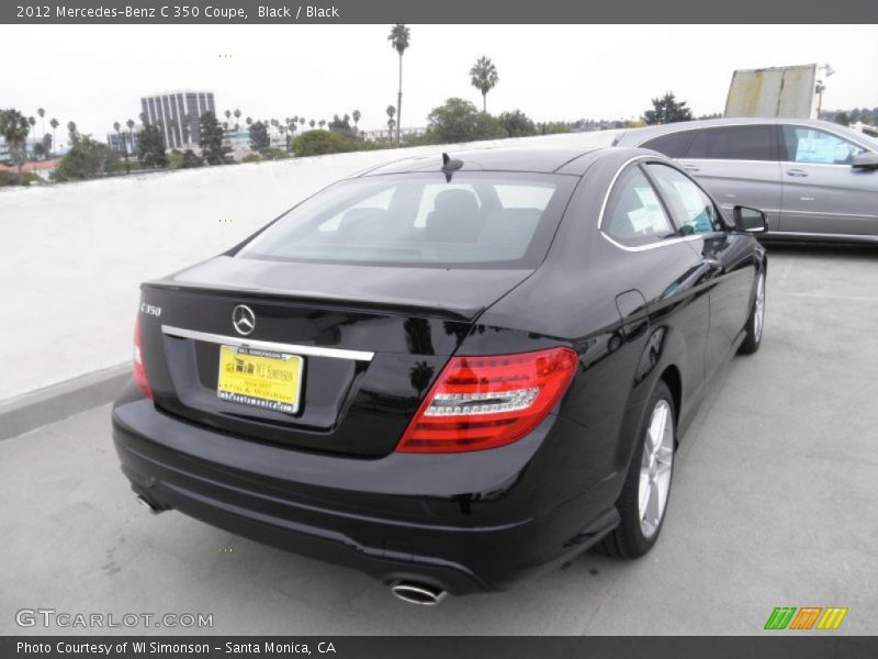 Black / Black 2012 Mercedes-Benz C 350 Coupe