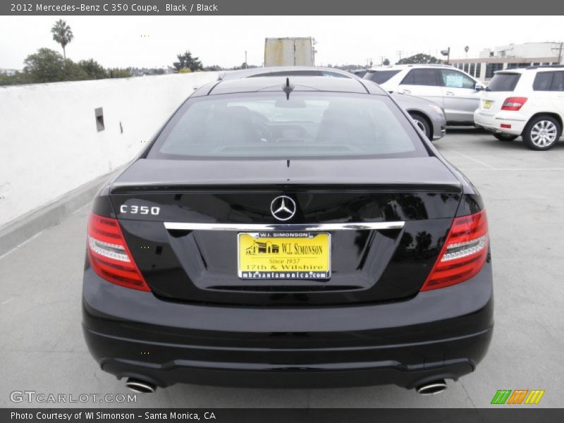 Black / Black 2012 Mercedes-Benz C 350 Coupe