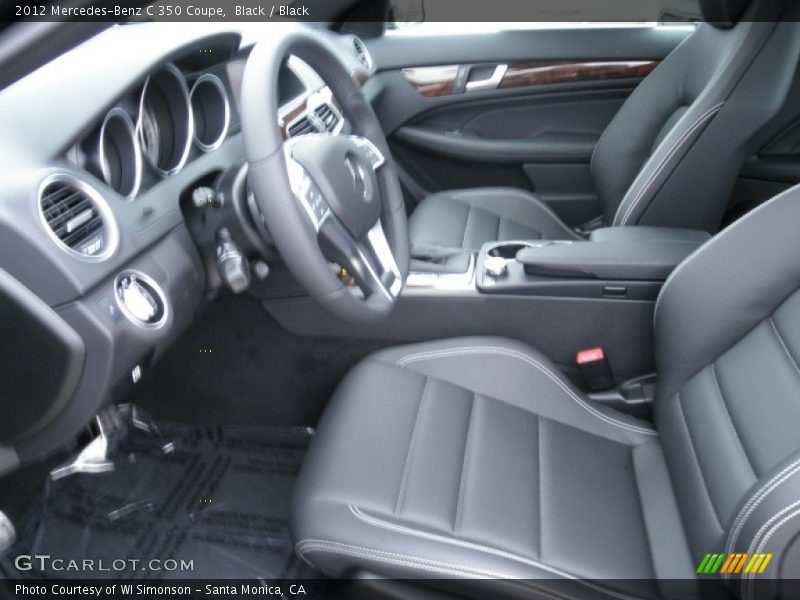 Black / Black 2012 Mercedes-Benz C 350 Coupe