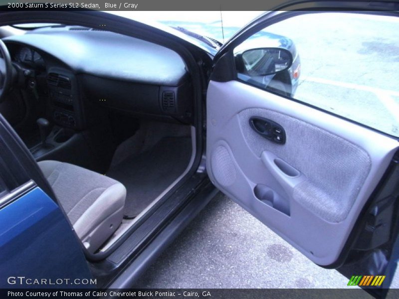 Blue / Gray 2000 Saturn S Series SL2 Sedan
