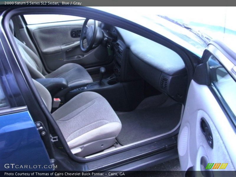 Blue / Gray 2000 Saturn S Series SL2 Sedan
