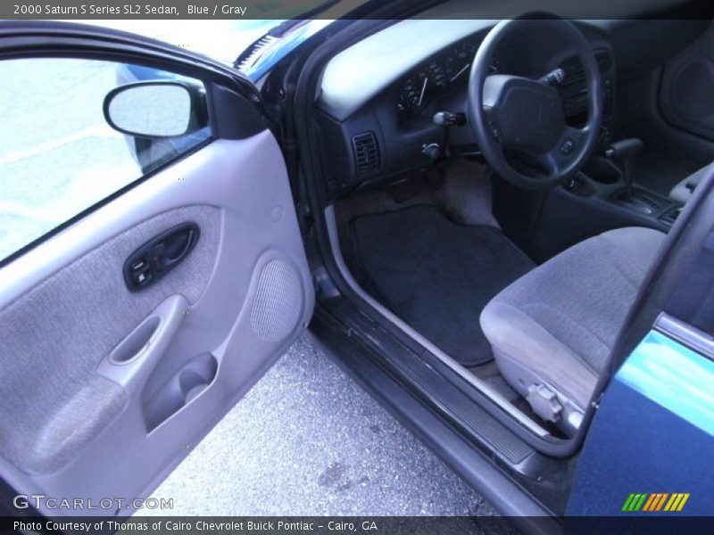 Blue / Gray 2000 Saturn S Series SL2 Sedan