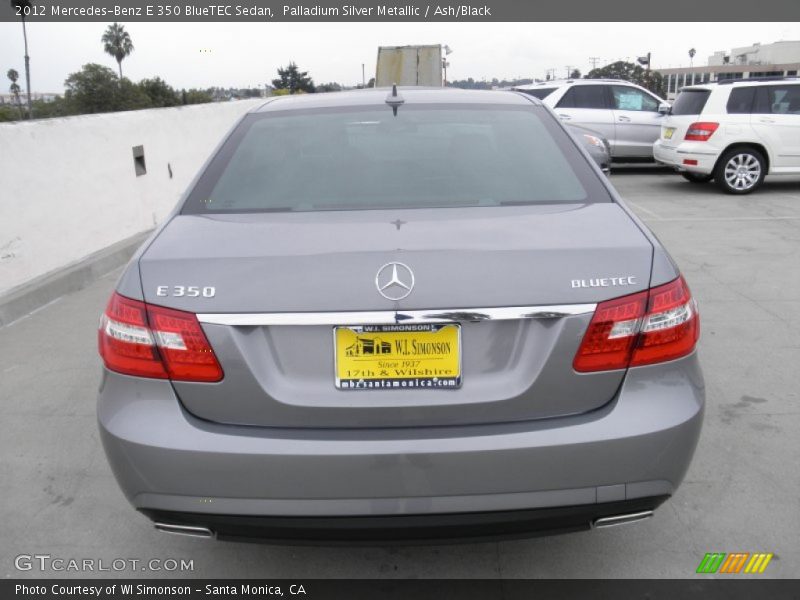 Palladium Silver Metallic / Ash/Black 2012 Mercedes-Benz E 350 BlueTEC Sedan