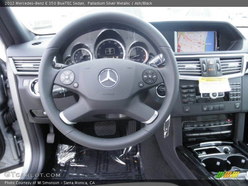 Palladium Silver Metallic / Ash/Black 2012 Mercedes-Benz E 350 BlueTEC Sedan