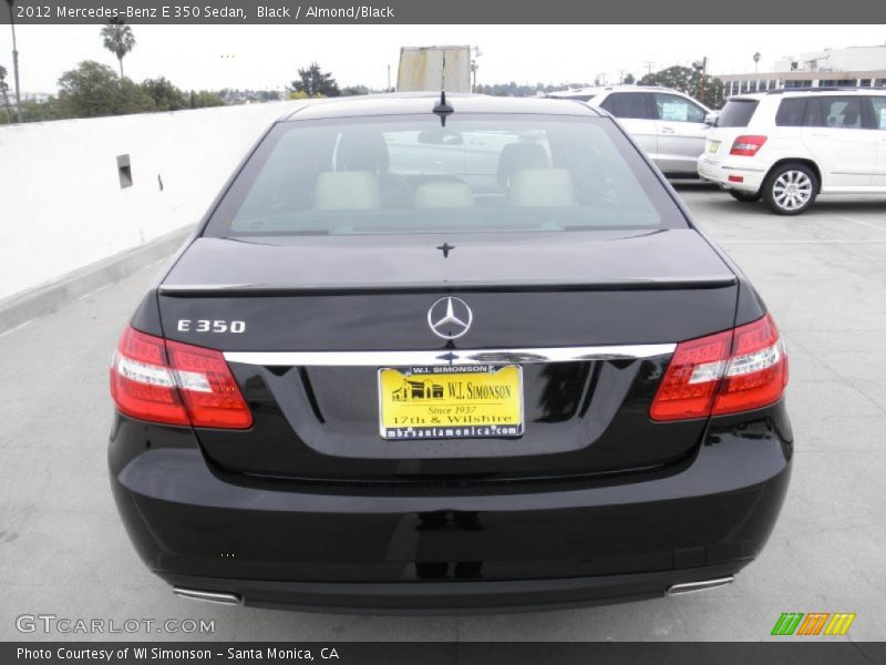 Black / Almond/Black 2012 Mercedes-Benz E 350 Sedan