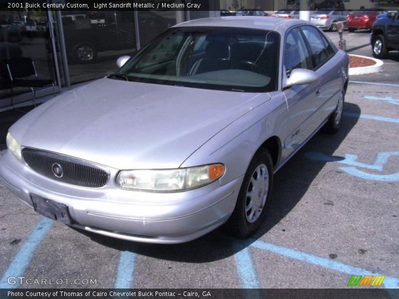 Light Sandrift Metallic / Medium Gray 2001 Buick Century Custom
