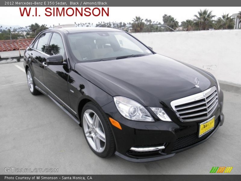 Black / Almond/Black 2012 Mercedes-Benz E 350 Sedan