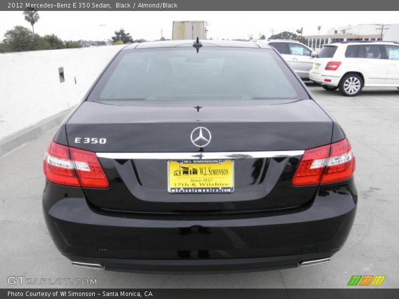 Black / Almond/Black 2012 Mercedes-Benz E 350 Sedan