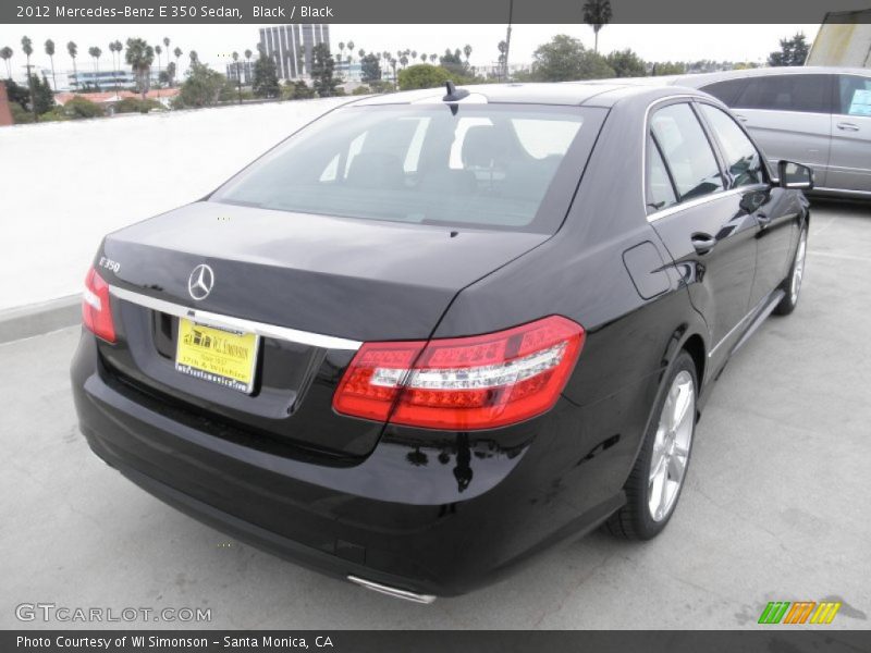 Black / Black 2012 Mercedes-Benz E 350 Sedan