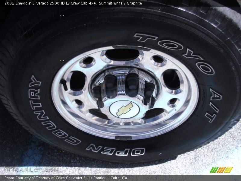 Summit White / Graphite 2001 Chevrolet Silverado 2500HD LS Crew Cab 4x4