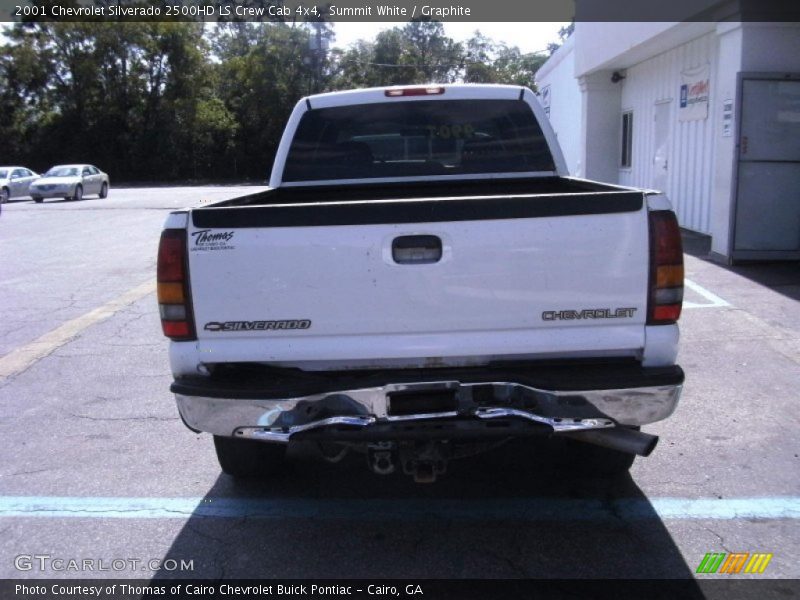 Summit White / Graphite 2001 Chevrolet Silverado 2500HD LS Crew Cab 4x4
