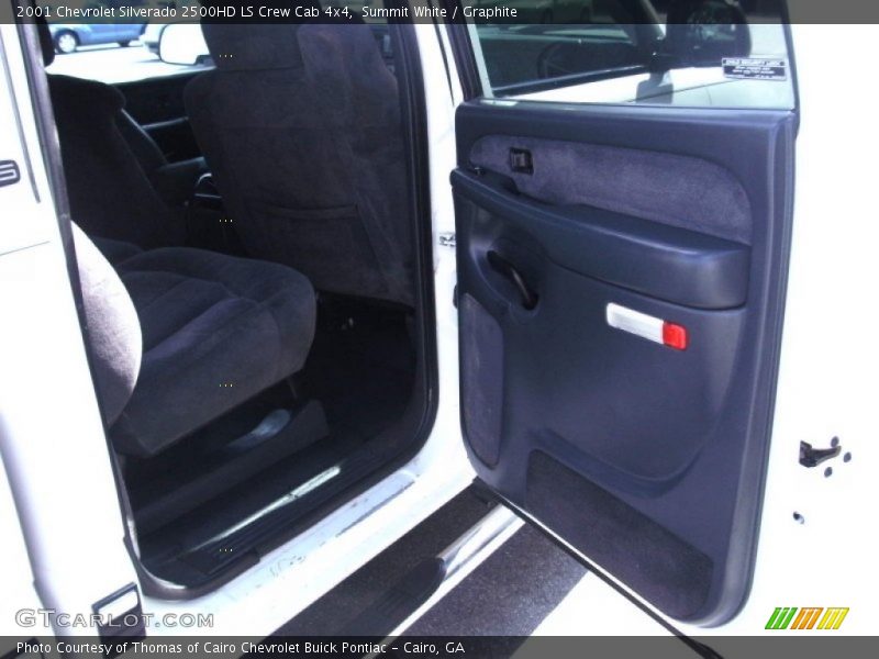 Summit White / Graphite 2001 Chevrolet Silverado 2500HD LS Crew Cab 4x4