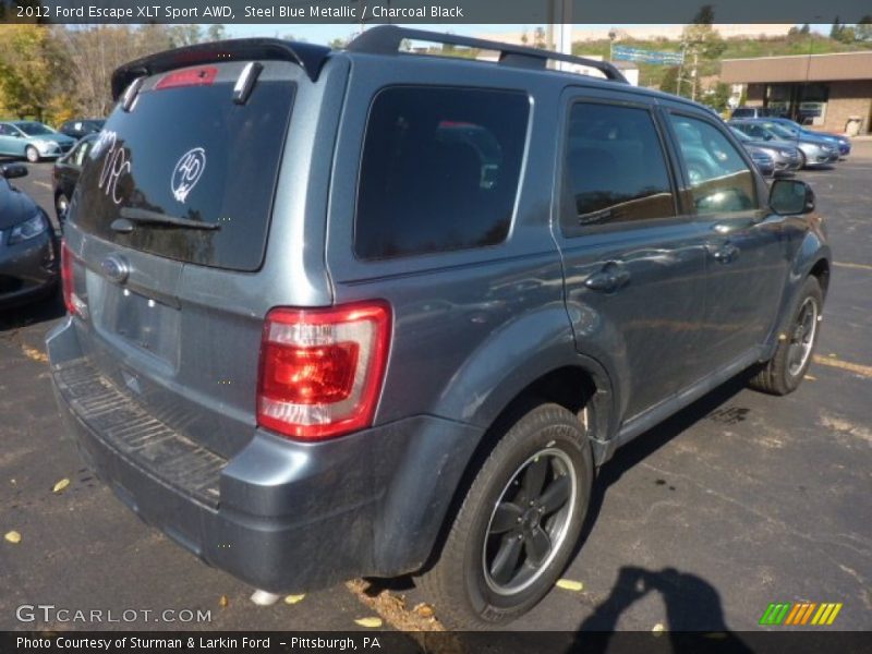 Steel Blue Metallic / Charcoal Black 2012 Ford Escape XLT Sport AWD