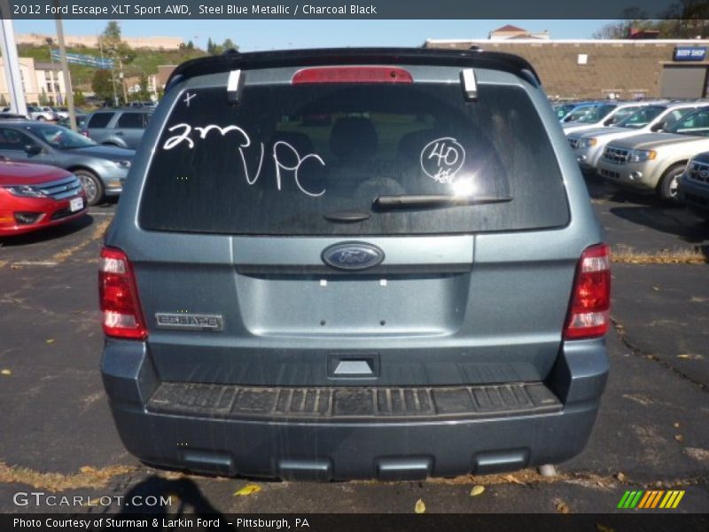 Steel Blue Metallic / Charcoal Black 2012 Ford Escape XLT Sport AWD