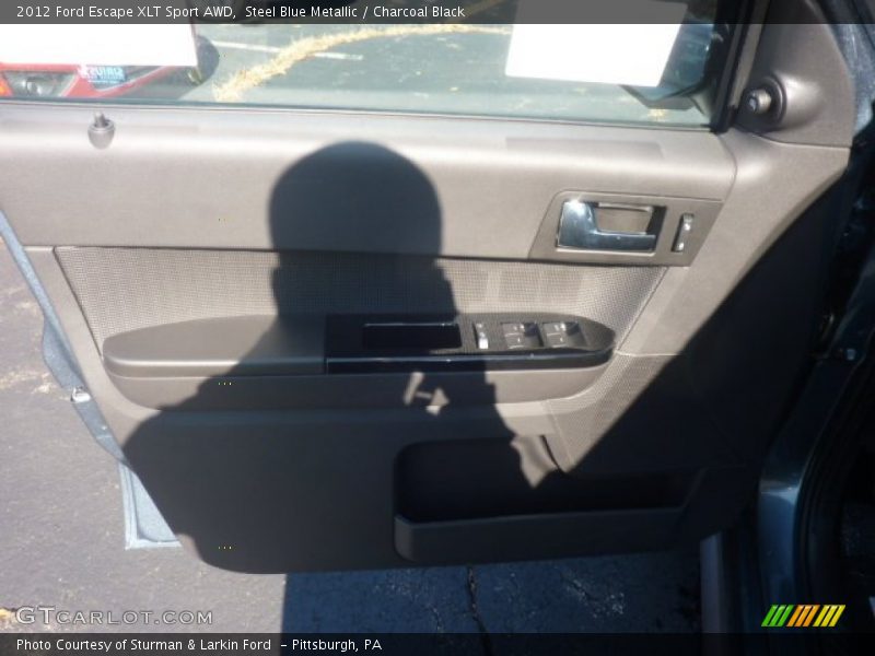 Steel Blue Metallic / Charcoal Black 2012 Ford Escape XLT Sport AWD