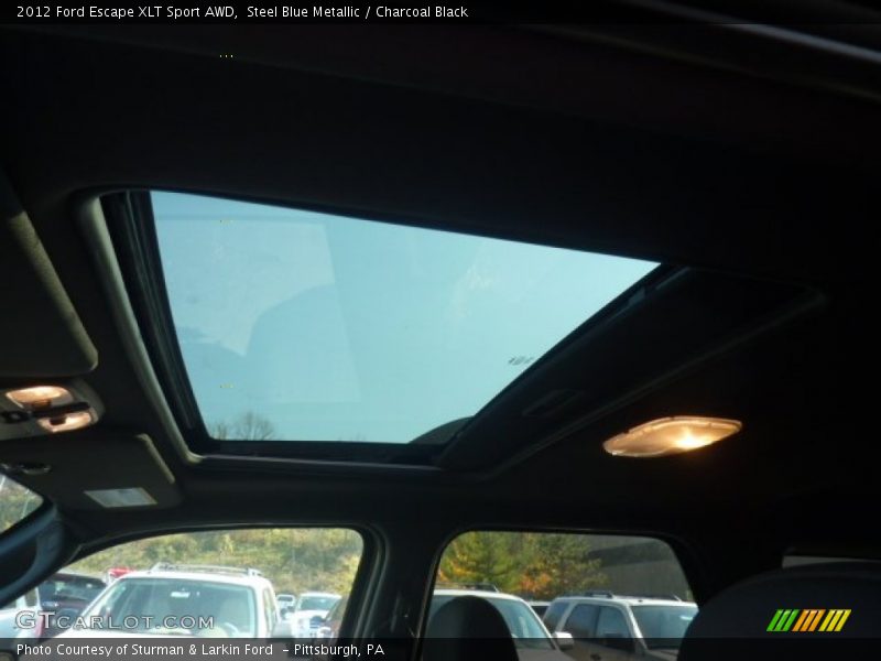 Steel Blue Metallic / Charcoal Black 2012 Ford Escape XLT Sport AWD