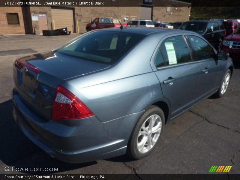 Steel Blue Metallic / Charcoal Black 2012 Ford Fusion SE