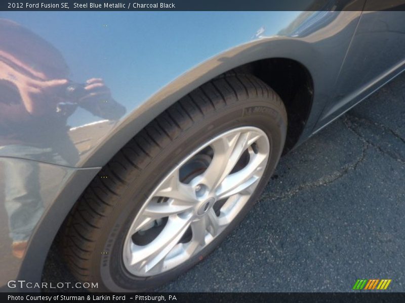 Steel Blue Metallic / Charcoal Black 2012 Ford Fusion SE