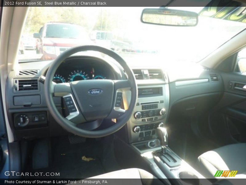 Steel Blue Metallic / Charcoal Black 2012 Ford Fusion SE