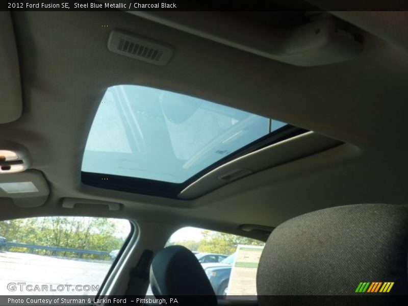 Steel Blue Metallic / Charcoal Black 2012 Ford Fusion SE