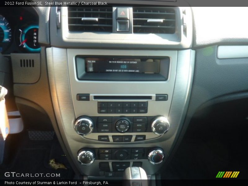 Steel Blue Metallic / Charcoal Black 2012 Ford Fusion SE