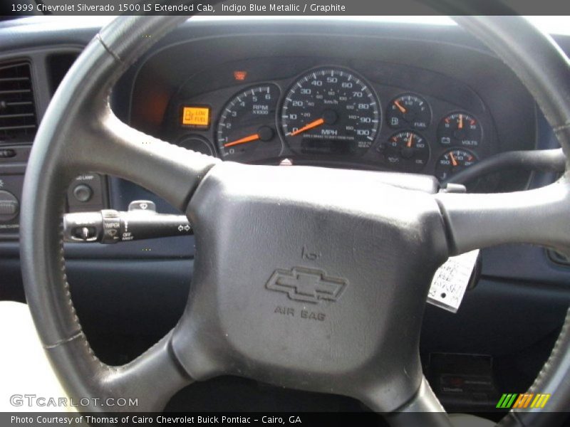 Indigo Blue Metallic / Graphite 1999 Chevrolet Silverado 1500 LS Extended Cab