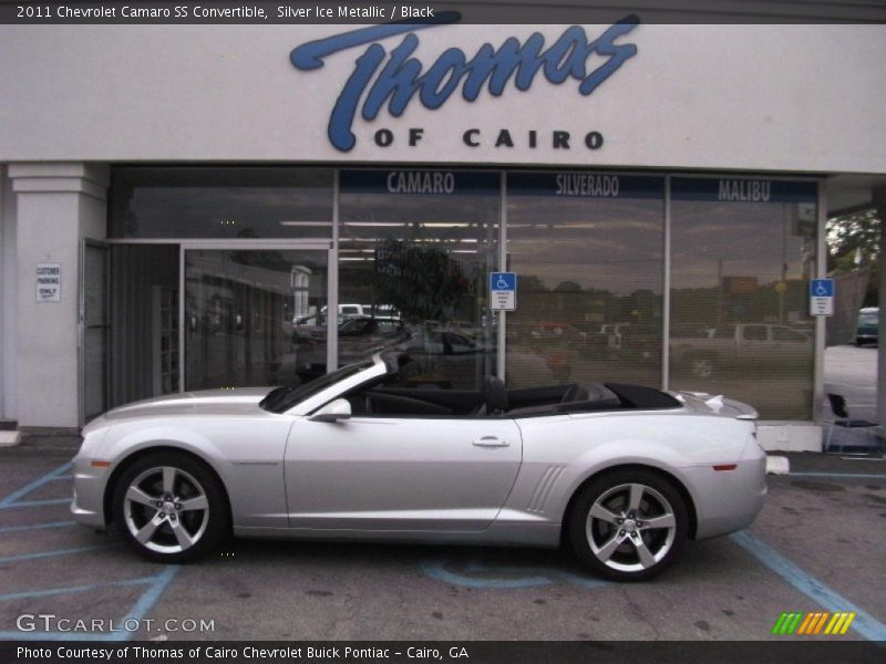 Silver Ice Metallic / Black 2011 Chevrolet Camaro SS Convertible