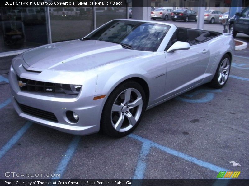 Silver Ice Metallic / Black 2011 Chevrolet Camaro SS Convertible