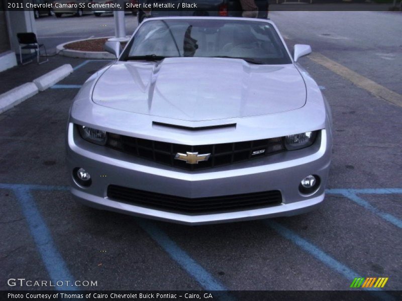 Silver Ice Metallic / Black 2011 Chevrolet Camaro SS Convertible