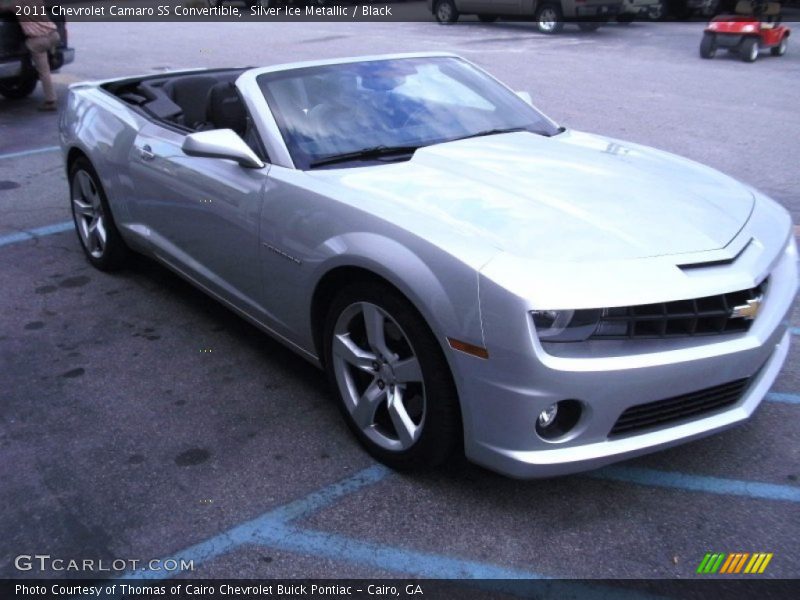 Silver Ice Metallic / Black 2011 Chevrolet Camaro SS Convertible
