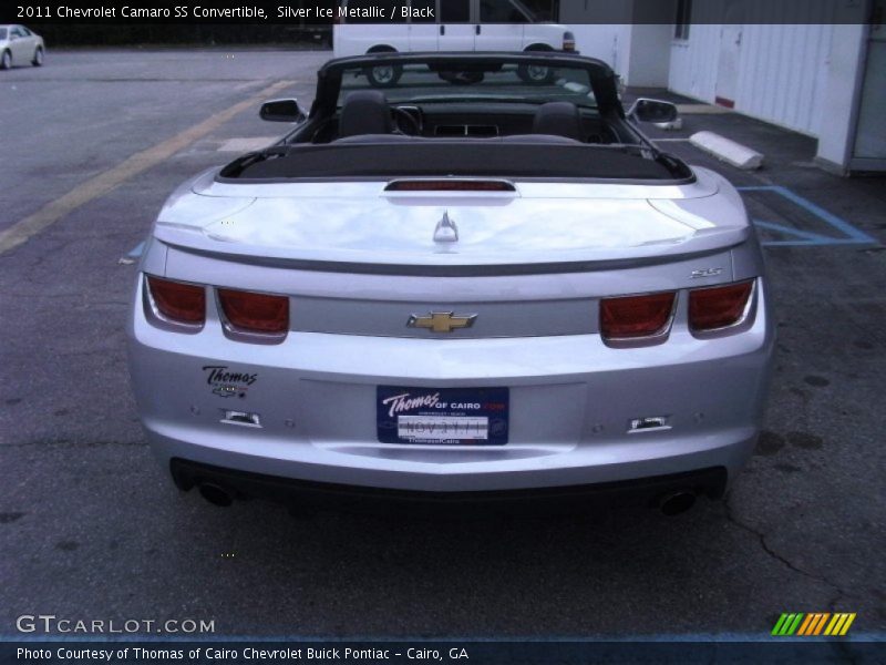 Silver Ice Metallic / Black 2011 Chevrolet Camaro SS Convertible