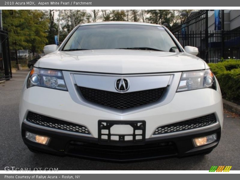 Aspen White Pearl / Parchment 2010 Acura MDX