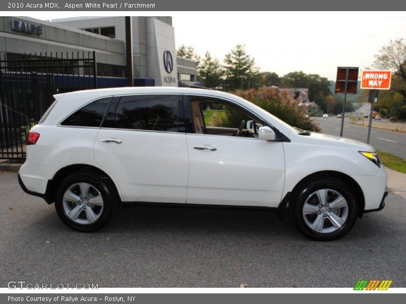 Aspen White Pearl / Parchment 2010 Acura MDX