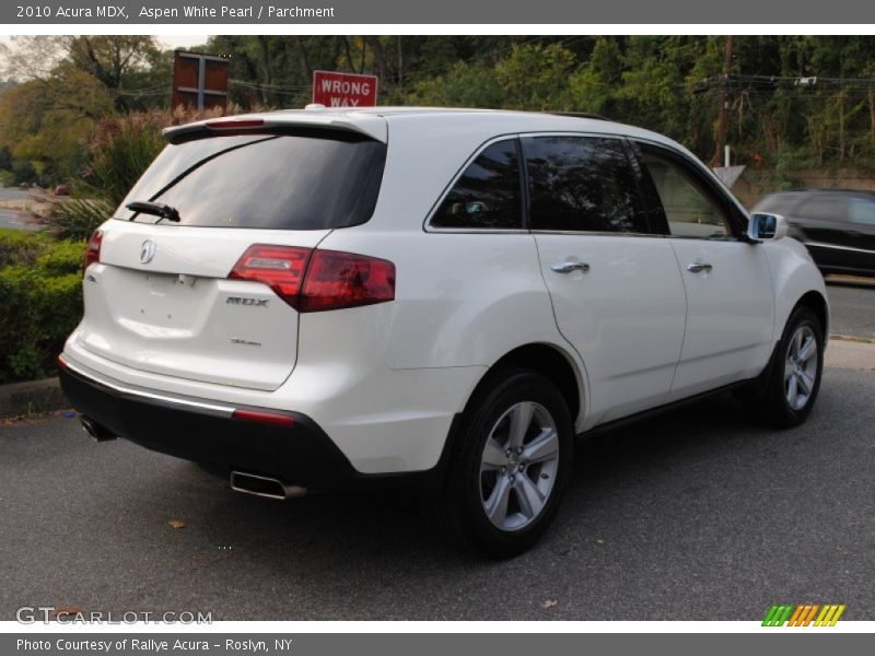 Aspen White Pearl / Parchment 2010 Acura MDX