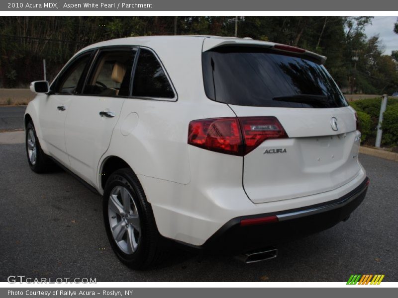 Aspen White Pearl / Parchment 2010 Acura MDX