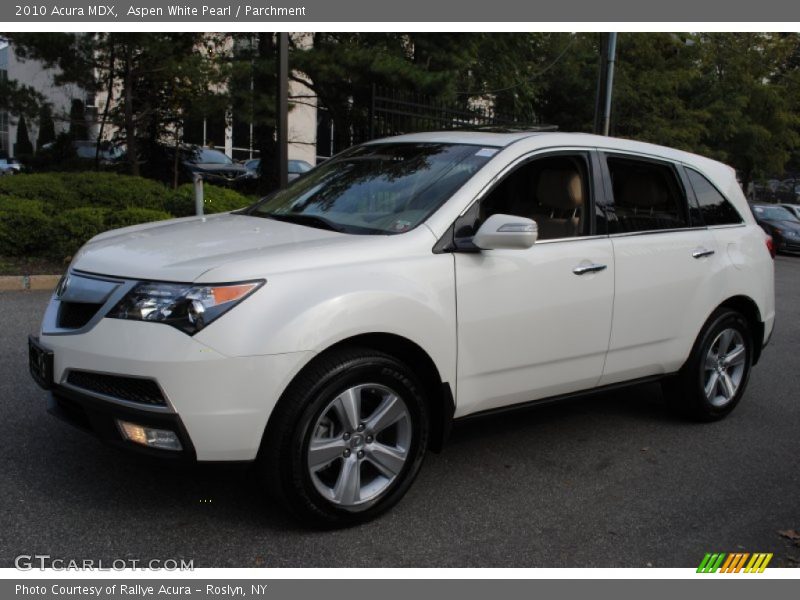 Aspen White Pearl / Parchment 2010 Acura MDX
