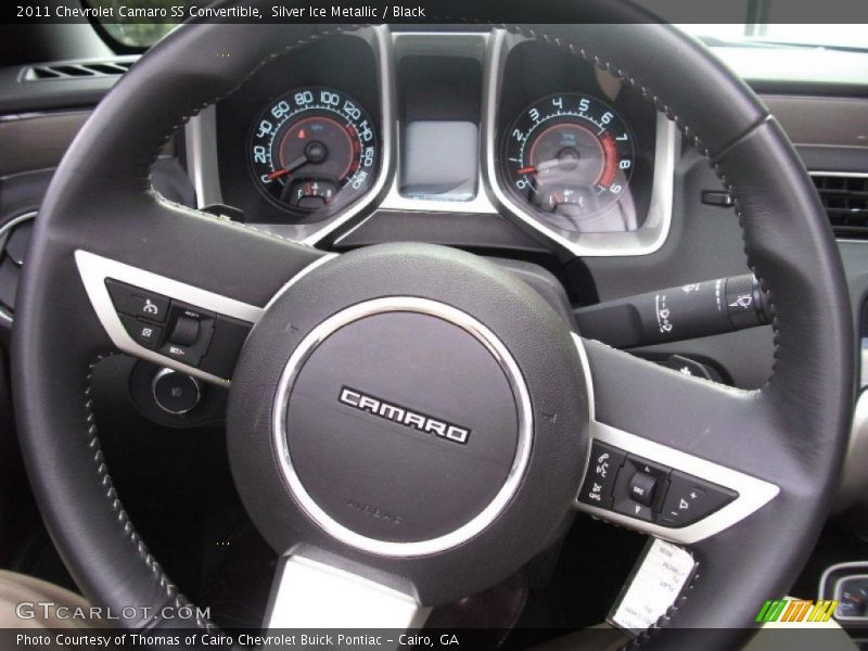 Silver Ice Metallic / Black 2011 Chevrolet Camaro SS Convertible